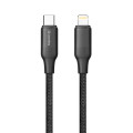 ColorWay Кабель ColorWay USB Type-C - Lightning (M/M), TPE embossed, 3А, 1 м, Black (CW-CBPDCL101-BK)