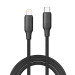 ColorWay Кабель ColorWay USB Type-C - Lightning (M/M), TPE embossed, 3А, 2 м, Black (CW-CBPDCL102-BK)