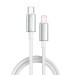 ColorWay Кабель ColorWay USB Type-C - Lightning (M/M), zinc alloy braided, 3А, 2 м, White (CW-CBPDCL099-WT)