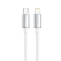 ColorWay Кабель ColorWay USB Type-C - Lightning (M/M), zinc alloy braided, 3А, 2 м, White (CW-CBPDCL099-WT)