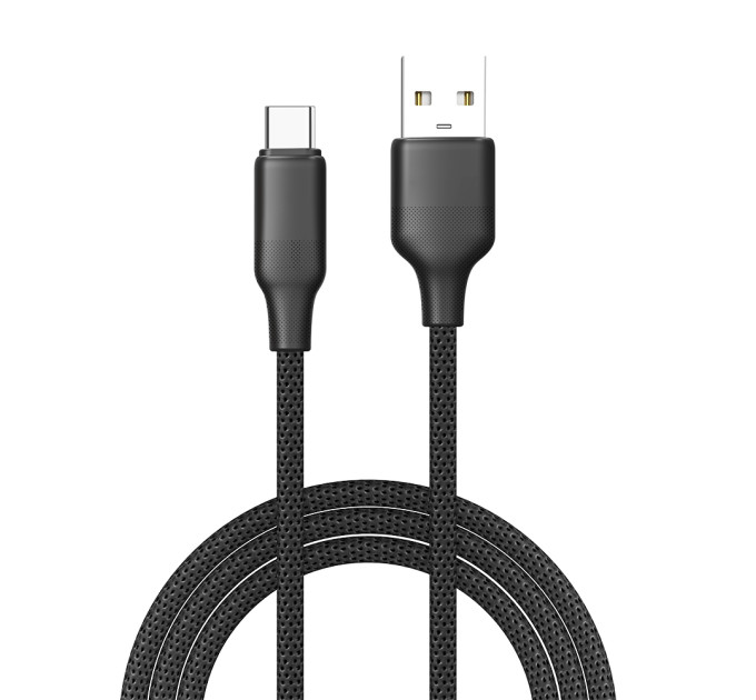 ColorWay Кабель ColorWay USB - USB Type-C (M/M), TPE embossed, 3А, 1 м, Black (CW-CBUC101-BK)