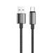 ColorWay Кабель ColorWay USB - USB Type-C (M/M), zinc alloy braided, 3А, 1 м, Black (CW-CBUC098-BK)