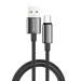 ColorWay Кабель ColorWay USB - USB Type-C (M/M), zinc alloy braided, 3А, 1 м, Black (CW-CBUC098-BK)