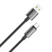 ColorWay Кабель ColorWay USB - USB Type-C (M/M), zinc alloy braided, 3А, 1 м, Black (CW-CBUC098-BK)