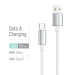 ColorWay Кабель ColorWay USB - USB Type-C (M/M), zinc alloy braided, 3А, 1 м, White (CW-CBUC098-WT)