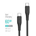ColorWay Кабель ColorWay USB Type-C - USB Type-C (M/M), textured PVC, 3А, 1 м, Black (CW-CBPDCC094-BK)