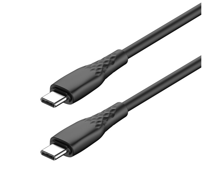 ColorWay Кабель ColorWay USB Type-C - USB Type-C (M/M), textured PVC, 3А, 1 м, Black (CW-CBPDCC094-BK)