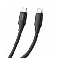 ColorWay Кабель ColorWay USB Type-C - USB Type-C (M/M), TPE embossed, 3А, 1 м, Black (CW-CBPDCC101-BK)