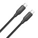 ColorWay Кабель ColorWay USB Type-C - USB Type-C (M/M), TPE embossed, 3А, 1 м, Black (CW-CBPDCC101-BK)