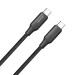 ColorWay Кабель ColorWay USB Type-C - USB Type-C (M/M), TPE embossed, 3А, 2 м, Black (CW-CBPDCC102-BK)