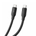 ColorWay Кабель ColorWay USB Type-C - USB Type-C (M/M), TPE embossed, 3А, 2 м, Black (CW-CBPDCC102-BK)