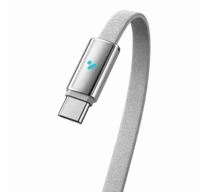 ColorWay Кабель ColorWay USB Type-C - USB Type-C (M/M), ultra-thin, 5А, 1 м, Grey (CW-CBPDCC100-GR)