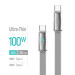 ColorWay Кабель ColorWay USB Type-C - USB Type-C (M/M), ultra-thin, 5А, 1 м, Grey (CW-CBPDCC100-GR)