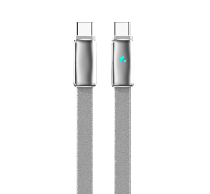ColorWay Кабель ColorWay USB Type-C - USB Type-C (M/M), ultra-thin, 5А, 1 м, Grey (CW-CBPDCC100-GR)