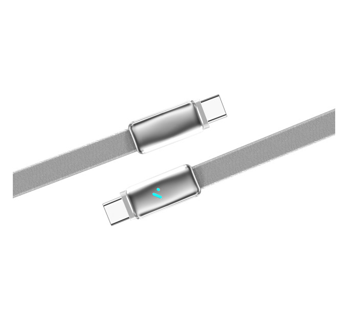 ColorWay Кабель ColorWay USB Type-C - USB Type-C (M/M), ultra-thin, 5А, 1 м, Grey (CW-CBPDCC100-GR)