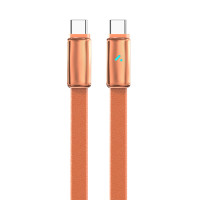 Кабель ColorWay USB Type-C - USB Type-C (M/M), ultra-thin, 5А, 1 м, Orange (CW-CBPDCC100-OR)
