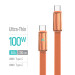 ColorWay Кабель ColorWay USB Type-C - USB Type-C (M/M), ultra-thin, 5А, 1 м, Orange (CW-CBPDCC100-OR)