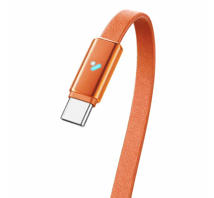 ColorWay Кабель ColorWay USB Type-C - USB Type-C (M/M), ultra-thin, 5А, 1 м, Orange (CW-CBPDCC100-OR)
