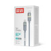 ColorWay Кабель ColorWay USB Type-C - USB Type-C (M/M), warm light, 3А, 1 м, Grey (CW-CBPDCC092-GR)