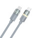 ColorWay Кабель ColorWay USB Type-C - USB Type-C (M/M), warm light, 3А, 1 м, Grey (CW-CBPDCC092-GR)