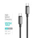 ColorWay Кабель ColorWay USB Type-C - USB Type-C (M/M), zinc alloy braided, 5А, 1 м, Black (CW-CBPDCC098-BK)