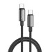 ColorWay Кабель ColorWay USB Type-C - USB Type-C (M/M), zinc alloy braided, 5А, 1 м, Black (CW-CBPDCC098-BK)