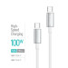 ColorWay Кабель ColorWay USB Type-C - USB Type-C (M/M), zinc alloy braided, 5А, 2 м, White (CW-CBPDCC099-WT)