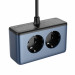 ColorWay Фільтр живлення ColorWay CW-CHE25PDB 45W 2 розетки, 1xUSB-A 2xUSB-C, 2 м, синій