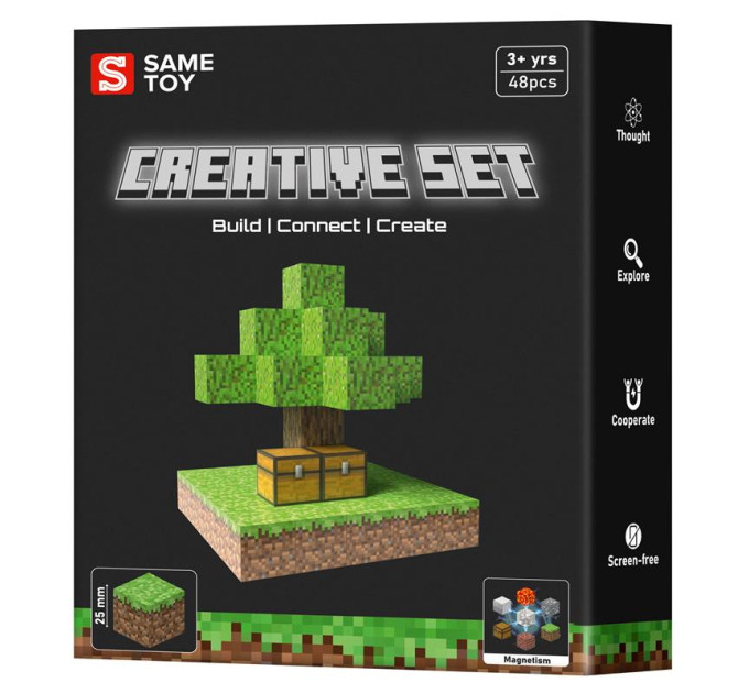 Same Toy Магнітний конструктор Same Toy Creative Set Skyblock 48ел