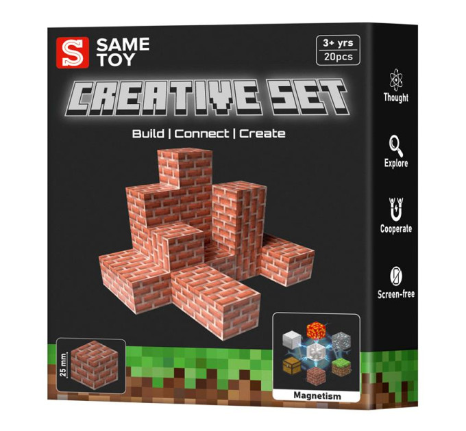 Same Toy Магнітний конструктор Same Toy Creative Set Brick 20ел