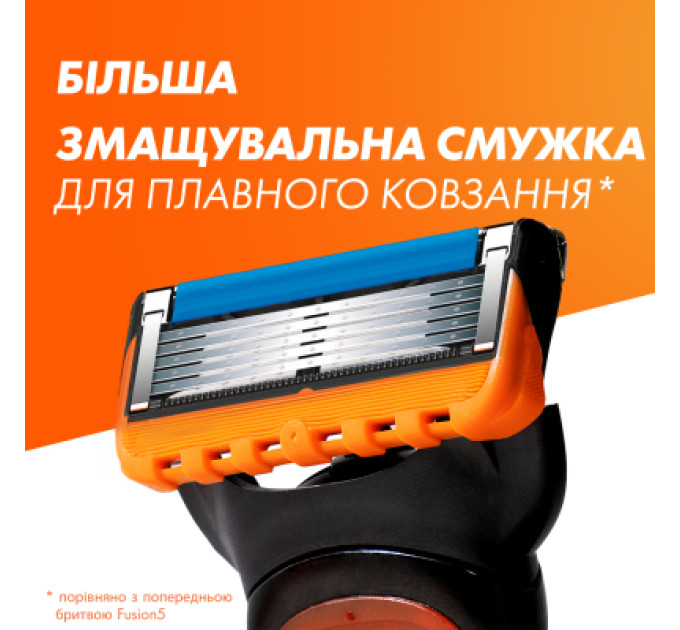Gillette Набір косметики Gillette Fusion5 Станок для гоління чоловічий (бритва) з 1 змінним картриджем + Гель для гоління 200 мл (8700216534048)