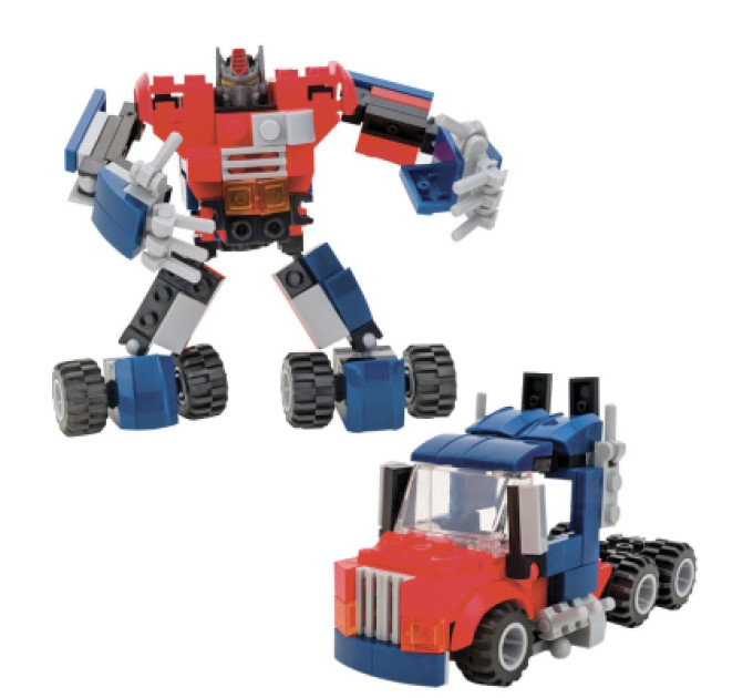 Cubix Конструктор Cubix Traxfigure 2-в-1, червоний/синій (39727-red/blue)