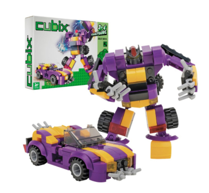 Cubix Конструктор Cubix Traxfigure 2-в-1, фіолетовий (39727-violet)