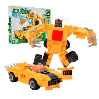 Конструктор Cubix Traxfigure 2-в-1, жовтий (39727-yellow)