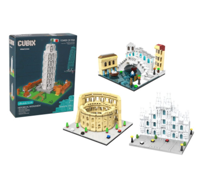 Cubix Конструктор Cubix Визначні місця Італії, Пізанська вежа (42896/2)