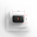 AXAGON Мережевий зарядний пристрій AXAGON ACU-PQ67, 2x port (USB + USB-C), PD3.0/QC4+/PPS/Apple, 67W, сірий