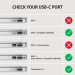AXAGON Кабель AXAGON RVC-DPC USB-C-DisplayPort, 1.8m, 4K/60Hz, чорний