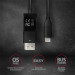 AXAGON Кабель AXAGON RVC-DPC USB-C-DisplayPort, 1.8m, 4K/60Hz, чорний
