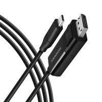 Кабель AXAGON RVC-DPC USB-C-DisplayPort, 1.8m, 4K/60Hz, чорний