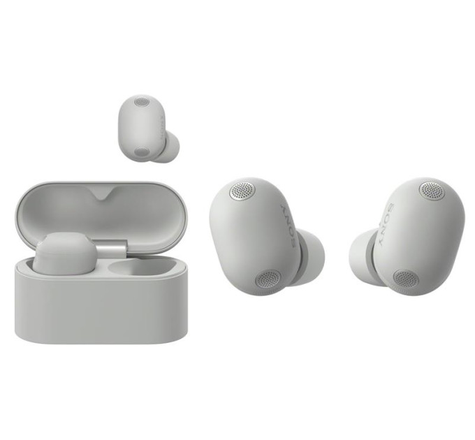 Sony Multimedia Навушники TWS Sony WF-1000XM6 BT 5.3, ANC, Hi-Res, IPX4, SBC, AAC, LDAC, LC3, Mic, Сріблястий
