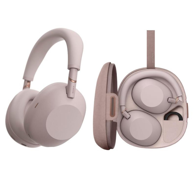 Sony Multimedia Навушники Over-ear Sony WH-1000XM6 BT 5.3, ANC, Hi-Res, AAC, LDAC, LC3, Wireless, Mic, Рожевий