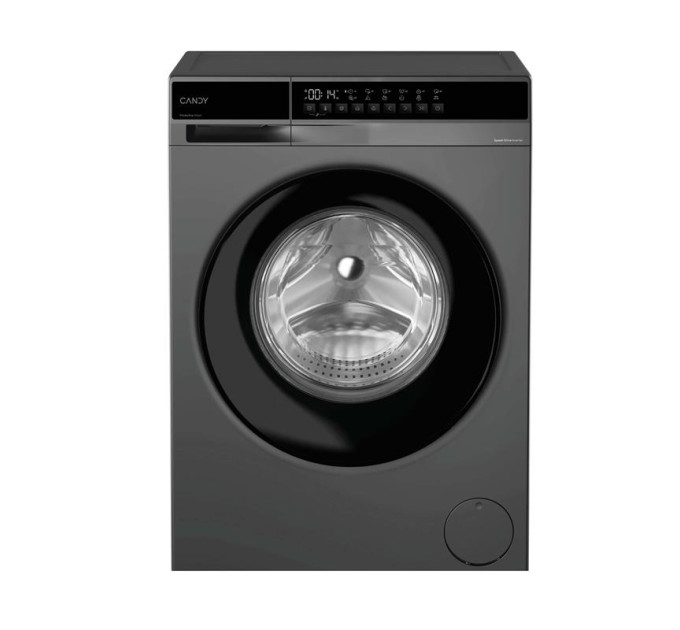 Candy Пральна машина Candy ProWash 550 фронтальна, 8кг, 1400, A, 42.7см, дисплей, пара, інвертор, люк чорний, cріблястий