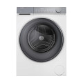Haier HA Пральна машина Haier фронтальна, 9кг, 1400, B, 45.2см, дисплей, пара, інвертор, люк сірий, прямий привід, білий