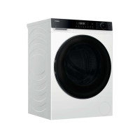 Прально-сушильна машина Haier фронтальна, 8(5)кг, 1400, A, 46.2см, дисплей, пара, інвертор, люк чорний, білий