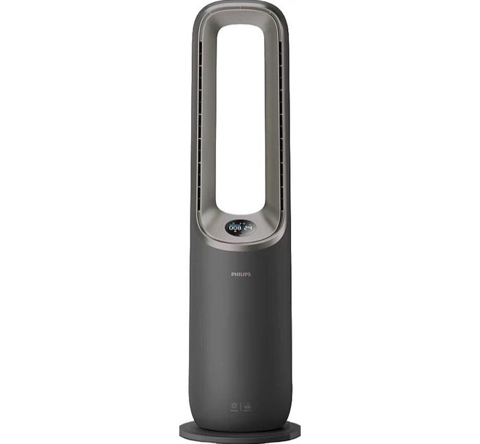 PHILIPS HA Кліматичний комплекс Philips Air Performer 9000, 48м2, 185м3/год, пулт ДУ, HEPA +вугільний фільтр + попередній, очистка, нагріз, зволоження повітря, сірий
