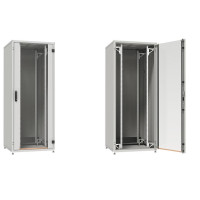 Шафа ZPAS 19", 42U, SZB IT, передні скляні двері, 800x600 мм, максимально 1500кг, чорна