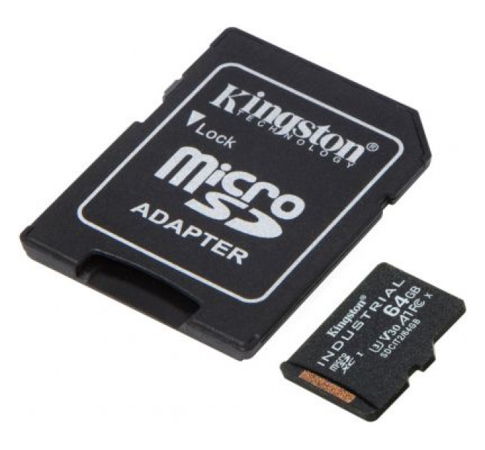 Kingston Карта пам'яті Kingston 64GB microSDXC class 10 UHS-I V30 A1 (SDCIT2/64GB)