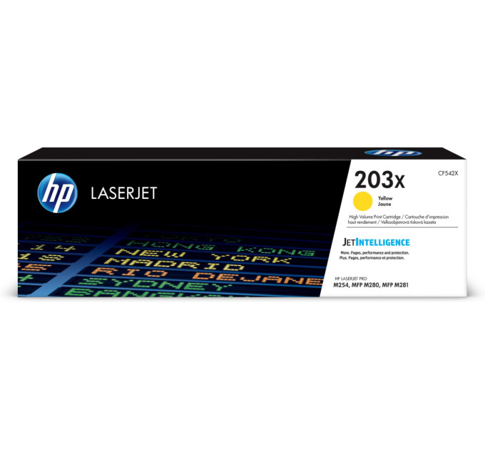HP supplies Картридж HP 203X CLJ M254/M280/M281 Yellow (2500 стор)