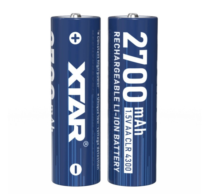 XTAR Акумулятор XTAR AA/HR06 Li-ion 2700mAh 4 шт.