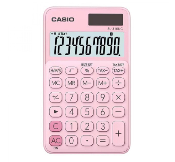 Casio Калькулятор Casio SL-1000SC-PK-W-EP, рожевий (CALC-CAS-SL-310UC-PK)